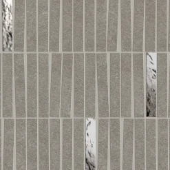 Ro'Ma Carrelage Mosaïque Pour Pièce À Vivre|Mosaïque Pour Wc<Mosaïque effet Pierre Quartzite Gris Fumé 9,6x1,5 cm Minibrick 35x29,2x0,9 cm Mat Venturo - Mur intérieur (vendu par carton de 0,6