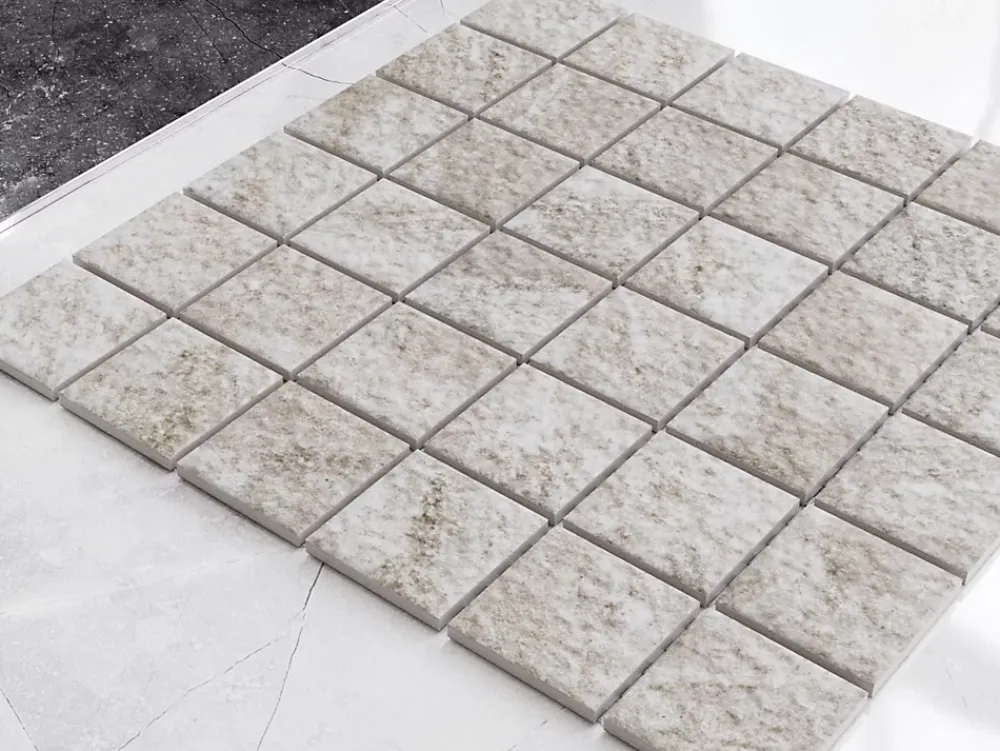 Ilcom Mosaïque<Mosaïque en céramique sur filet pour salle de bain ou cuisine 30cm x 30 cm - Trentino
