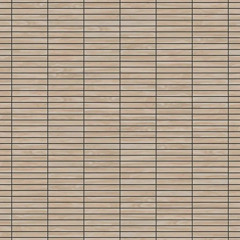 Ilcom Mosaïque en céramique sur filet pour salle de bain ou cuisine 29.6cm x 30.0cm - Light wood piano- Mosaïque Pour Salle De Bains