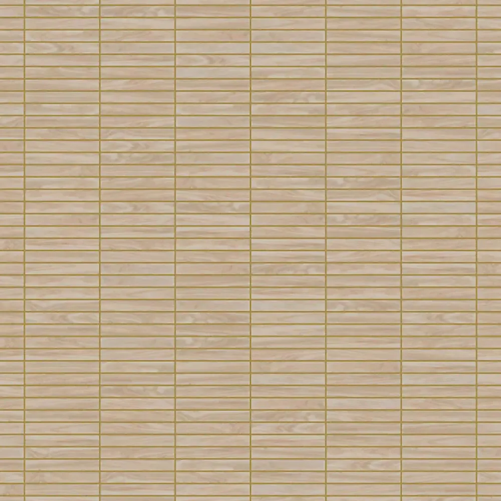 Ilcom Mosaïque en céramique sur filet pour salle de bain ou cuisine 29.6cm x 30.0cm - Light wood piano- Mosaïque Pour Salle De Bains