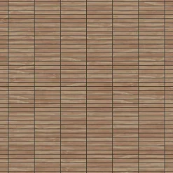Ilcom Mosaïque en céramique sur filet pour salle de bain ou cuisine 29.6cm x 30.0cm - Dark wood piano- Mosaïque Pour Douche