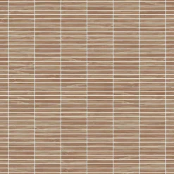 Ilcom Mosaïque en céramique sur filet pour salle de bain ou cuisine 29.6cm x 30.0cm - Dark wood piano- Mosaïque Pour Douche
