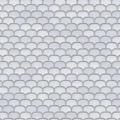 Ilcom Mosaïque Pour Douche|Mosaïque<Mosaïque en céramique sur filet pour salle de bain ou cuisine 30.0 cm x 26.5 cm - White plum