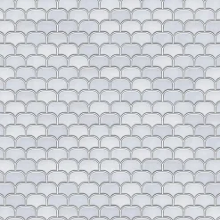 Ilcom Mosaïque Pour Douche|Mosaïque<Mosaïque en céramique sur filet pour salle de bain ou cuisine 30.0 cm x 26.5 cm - White plum