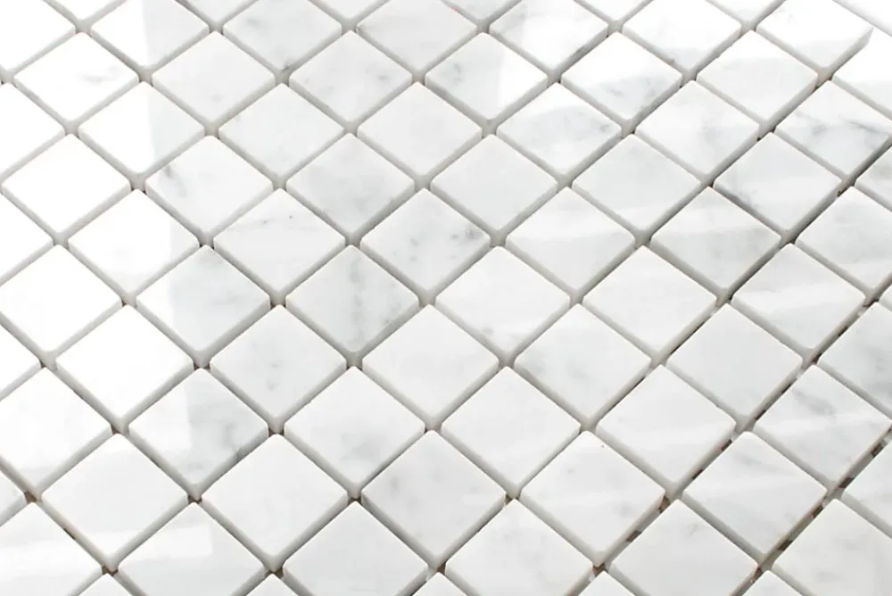 Ilcom Mosaïque Pour Douche|Mosaïque Pour Salle De Bains<Mosaïque en gres sur maille pour salle de bain ou cuisine 30 cm x 30 cm - Carrara