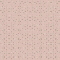 Ilcom Mosaïque en gres sur maille pour salle de bain ou cuisine 26.5 cm x 30.5 cm - Pink diamond romb- Mosaïque Pour Douche