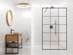 Ilcom Mosaïque Pour Douche<Mosaïque en gres sur maille pour salle de bain ou cuisine 26.5 cm x 30.5 cm - Carrara marble