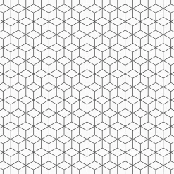 Ilcom Mosaïque en gres sur maille pour salle de bain ou cuisine 26.5 cm x 30.5 cm - White diamod romb- Mosaïque Pour Douche