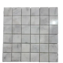 Albedo Pierre Mosaïque Pour Pièce À Vivre|Mosaïque Pour Salle De Bains<Mosaïque en Marbre Blanc Poli 4,8x4,8x1CM