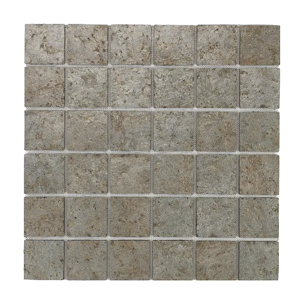 U-tile Mosaïque Pour Wc<Mosaïque en pierre naturelle 100 x 50 cm - carreau 5 x 5 cm cuivre