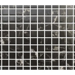 Aelle Carrelage Mosaïque Pour Pièce À Vivre<Mosaïque en pâte de verre aspect marbre noir mate 2,5x2,5 cm ZEN BLACK MARBRE