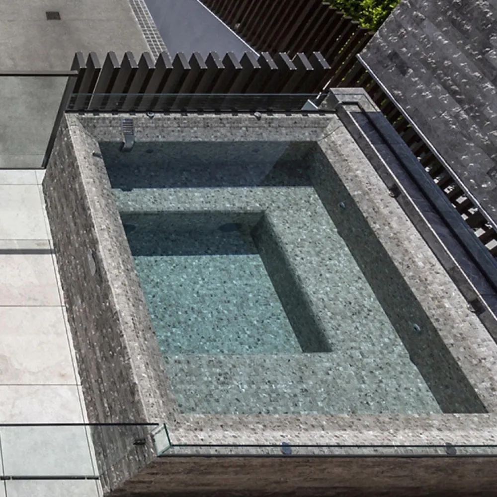 Aelle Carrelage Mosaïque Pour Douche<Mosaïque en pâte de verre aspect marbre gris/noir mate 2,5x2,5 cm ZEN FIOR DI BOSCO