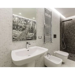 Aelle Carrelage Mosaïque Pour Salle De Bains<Mosaïque en pâte de verre aspect marbre mate 2,5x2,5 cm ZEN CARRARA
