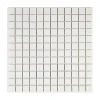 U-tile Mosaïque en solid surface 30 x 30 cm - carreau 2,5 x 2,5 cm blanc pur lisse- Mosaïque