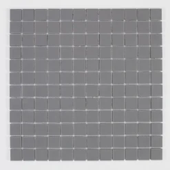 U-tile Mosaïque en solid surface 30 x 30 cm - carreau 2,5 x 2,5 cm blanc pur lisse- Mosaïque