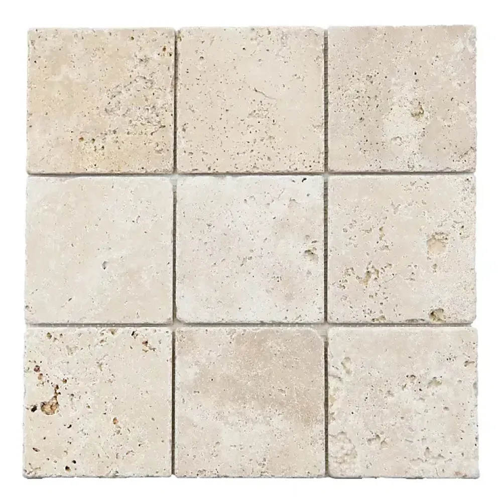 Ligerio Mosaïque Pour Douche|Mosaïque<Mosaïque en travertin Plaque 30.5 x 30.5 cm - Vendu par plaque