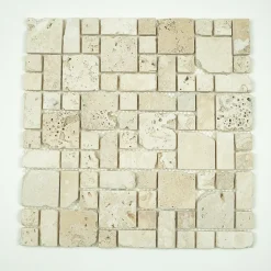 Albedo Pierre Travertin<Mosaïque en Travertin Antico Romano