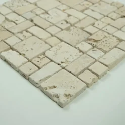 Albedo Pierre Travertin<Mosaïque en Travertin Antico Romano