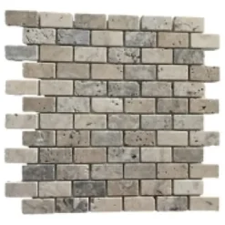 Albedo Pierre Travertin<Mosaïque en Travertin Philadelphia Vieilli - 2,3X4,8X1 CM