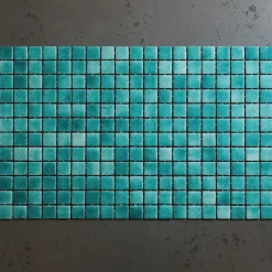 Ilcom Mosaïque en verre pressé pour piscines, bains et saunas 32.5 cm x 51.5 cm - Clear water- Mosaïque