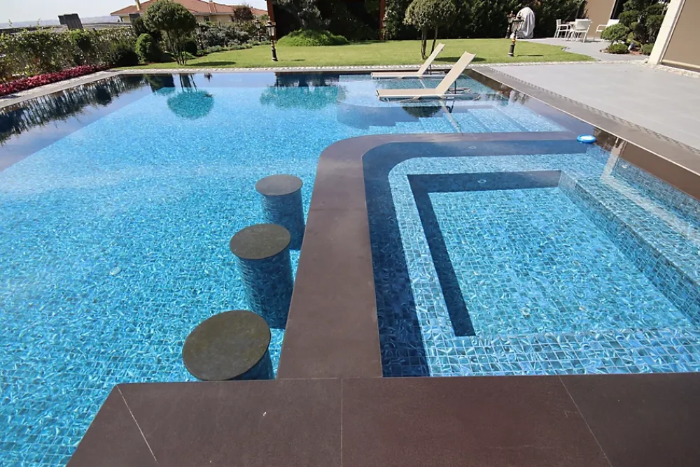 Ilcom Mosaïque Pour Salle De Bains<Mosaïque en verre pressé sur maille pour piscine 31.5cm x 47.7cm - Modena Mexico Pool (0,151m²)