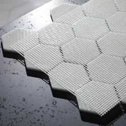 Ilcom Mosaïque Pour Salle De Bains|Mosaïque Pour Douche<Mosaïque en verre pressé sur filet pour salle de bain et cuisine 43.5cm x 32cm - Botanic Beige Garden Matt