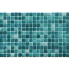 Ilcom Mosaïque en verre pressé sur maille pour piscine 32.5cm x 51.5cm - Bahamas Pool (0,167m²)- Mosaïque|Mosaïque Pour Salle De Bains