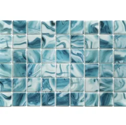 Ilcom Mosaïque Pour Salle De Bains|Mosaïque Pour Douche<Mosaïque en verre pressé sur maille pour piscine 31.5cm x 47.7cm - Modena Como Pool (0,151m²)