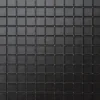 Ilcom Mosaïque en verre sur filet pour salle de bain ou cuisine 30 cm x 30 cm - Velvet black- Mosaïque|Mosaïque Pour Pièce À Vivre