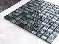 Ilcom Mosaïque Pour Wc|Mosaïque Pour Pièce À Vivre<Mosaïque en verre sur filet pour salle de bain ou cuisine 30 cm x 30 cm - Clipped jeans