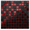 Ilcom Mosaïque en verre sur filet pour salle de bain ou cuisine 30 cm x 30 cm - Aventador- Mosaïque Pour Douche