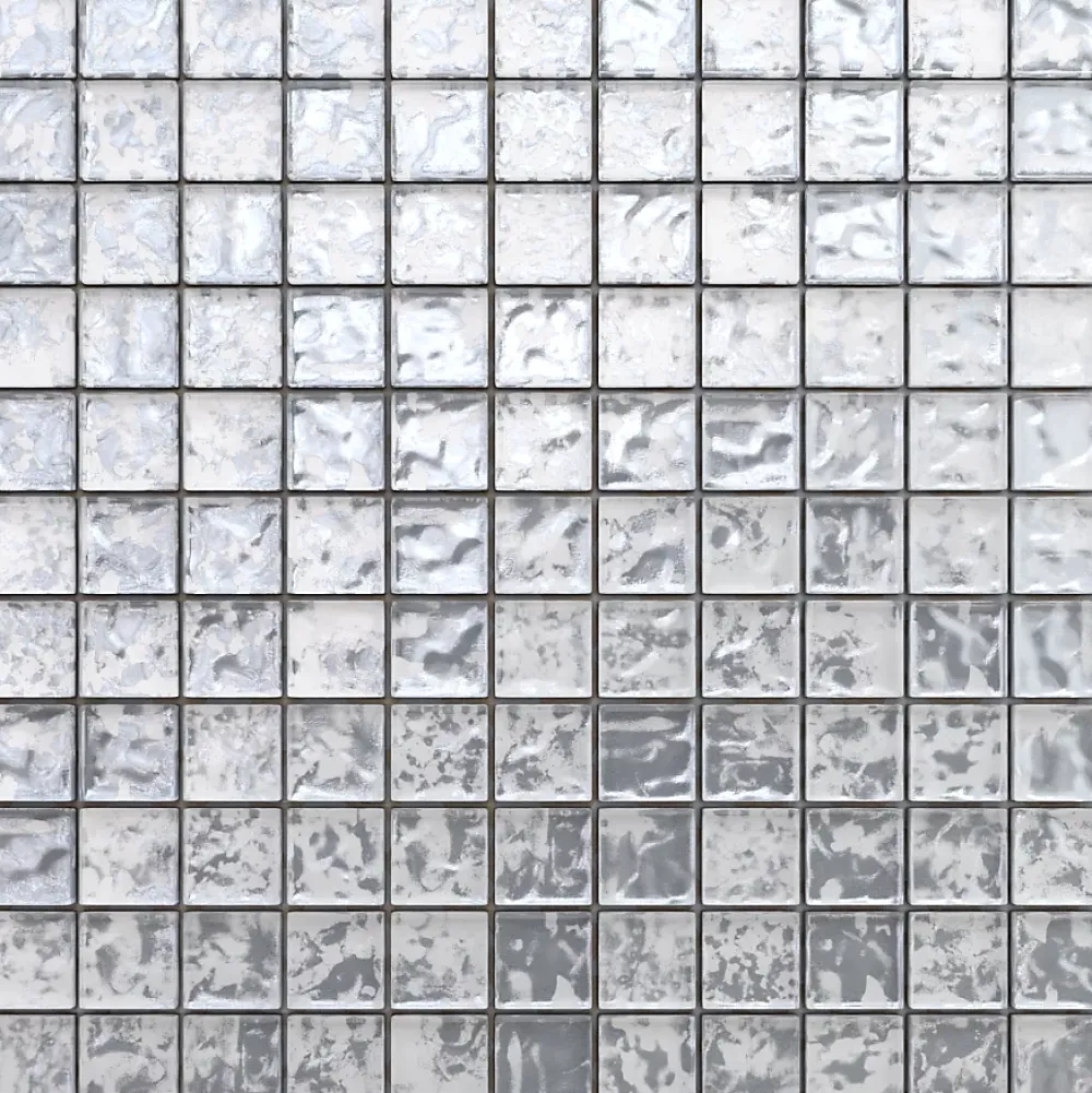 Ilcom Mosaïque en verre sur filet pour salle de bain ou cuisine 30 cm x 30 cm - Cloud- Mosaïque Pour Pièce À Vivre|Mosaïque Pour Wc