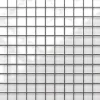 Ilcom Mosaïque en verre sur filet pour salle de bain ou cuisine 30 cm x 30 cm - Perfect white- Mosaïque Pour Douche|Mosaïque