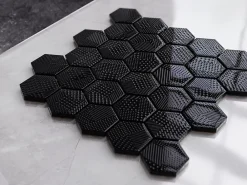 Ilcom Mosaïque Pour Salle De Bains|Mosaïque<Mosaïque en verre sur filet pour salle de bain et cuisine 24.7cm x 25.5cm - Crochet