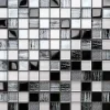 Ilcom Mosaïque en verre sur filet pour salle de bain ou cuisine 30 cm x 30 cm - Pearl jam- Mosaïque Pour Salle De Bains