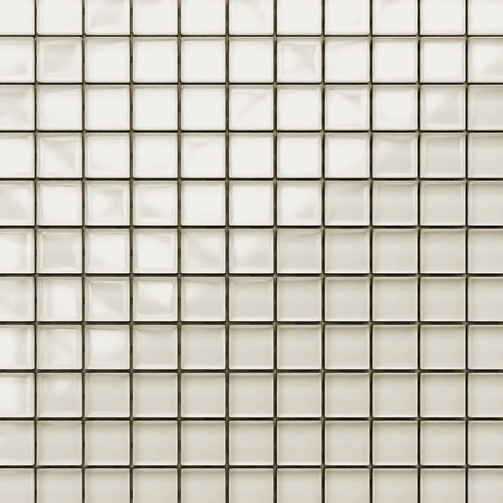 Ilcom Mosaïque<Mosaïque en verre sur filet pour salle de bain ou cuisine 30 cm x 30 cm - Condensed milk