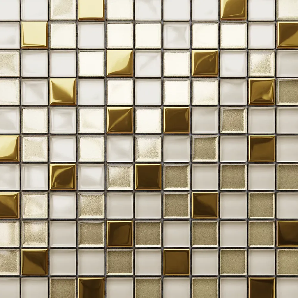 Ilcom Mosaïque Pour Salle De Bains<Mosaïque en verre sur filet pour salle de bain ou cuisine 30 cm x 30 cm - Calachari