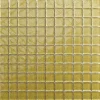 Ilcom Mosaïque en verre sur filet pour salle de bain ou cuisine 30 cm x 30 cm - Crushed gold- Mosaïque Pour Wc