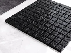 Ilcom Mosaïque Pour Salle De Bains<Mosaïque en verre sur filet pour salle de bain ou cuisine 30 cm x 30 cm - Black lace