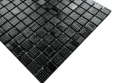 Ilcom Mosaïque Pour Salle De Bains<Mosaïque en verre sur filet pour salle de bain ou cuisine 30 cm x 30 cm - Black lace