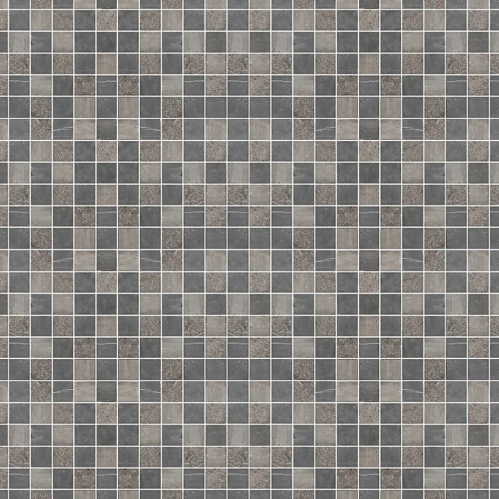 GoodHome Mosaïque Pour Douche|Mosaïque Pour Salle De Bains<Mosaïque gris clair 30x30cm Blue stone carré
