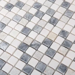 GoodHome Mosaïque|Mosaïque Pour Douche<Mosaïque gris clair 30x30cm Ikarai