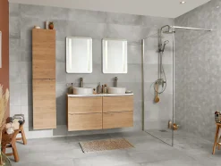 GoodHome Mosaïque Pour Douche|Mosaïque<Mosaïque gris clair 30x30cm Kontainer