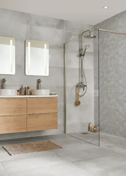 GoodHome Mosaïque Pour Douche|Mosaïque<Mosaïque gris clair 30x30cm Kontainer