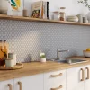 GoodHome Mosaïque Pour Pièce À Vivre|Mosaïque Pour Salle De Bains<Mosaïque gris clair 30x30cm Plain