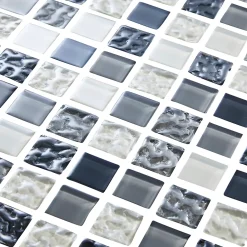 Colours Mosaïque Pour Wc|Mosaïque<Mosaïque gris et blanc 30 x 30 cm Calabria