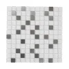 GoodHome Mosaïque gris et blanc 32 x 32 cm Prate- Mosaïque Pour Salle De Bains|Mosaïque