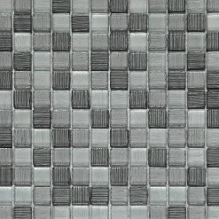 GoodHome Mosaïque gris 30x30cm Faros- Mosaïque|Mosaïque Pour Douche