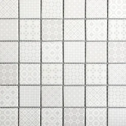 GoodHome Mosaïque gris 30x30cm intérieur- Mosaïque Pour Pièce À Vivre|Mosaïque