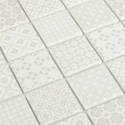 GoodHome Mosaïque gris 30x30cm intérieur- Mosaïque Pour Pièce À Vivre|Mosaïque